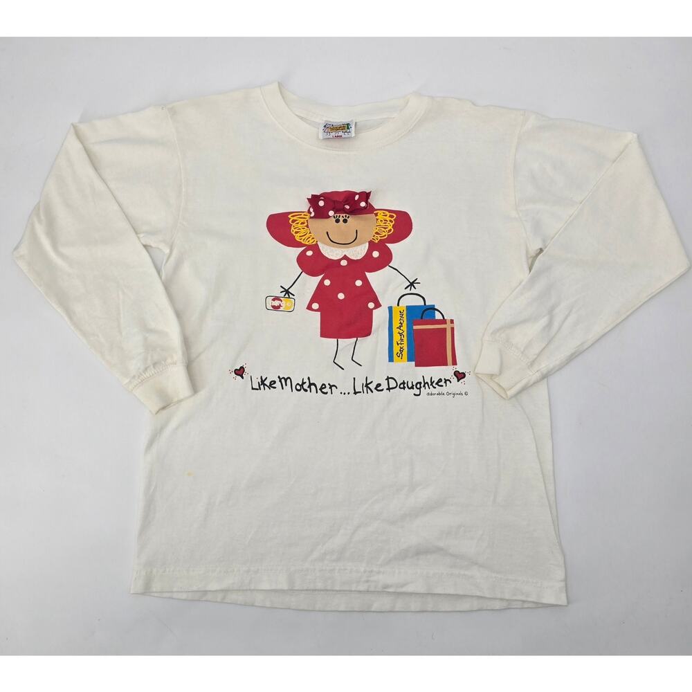 Vintage Adorable Originals Long Sleeve Graphic Tee “Like Mother… Like Daughter”